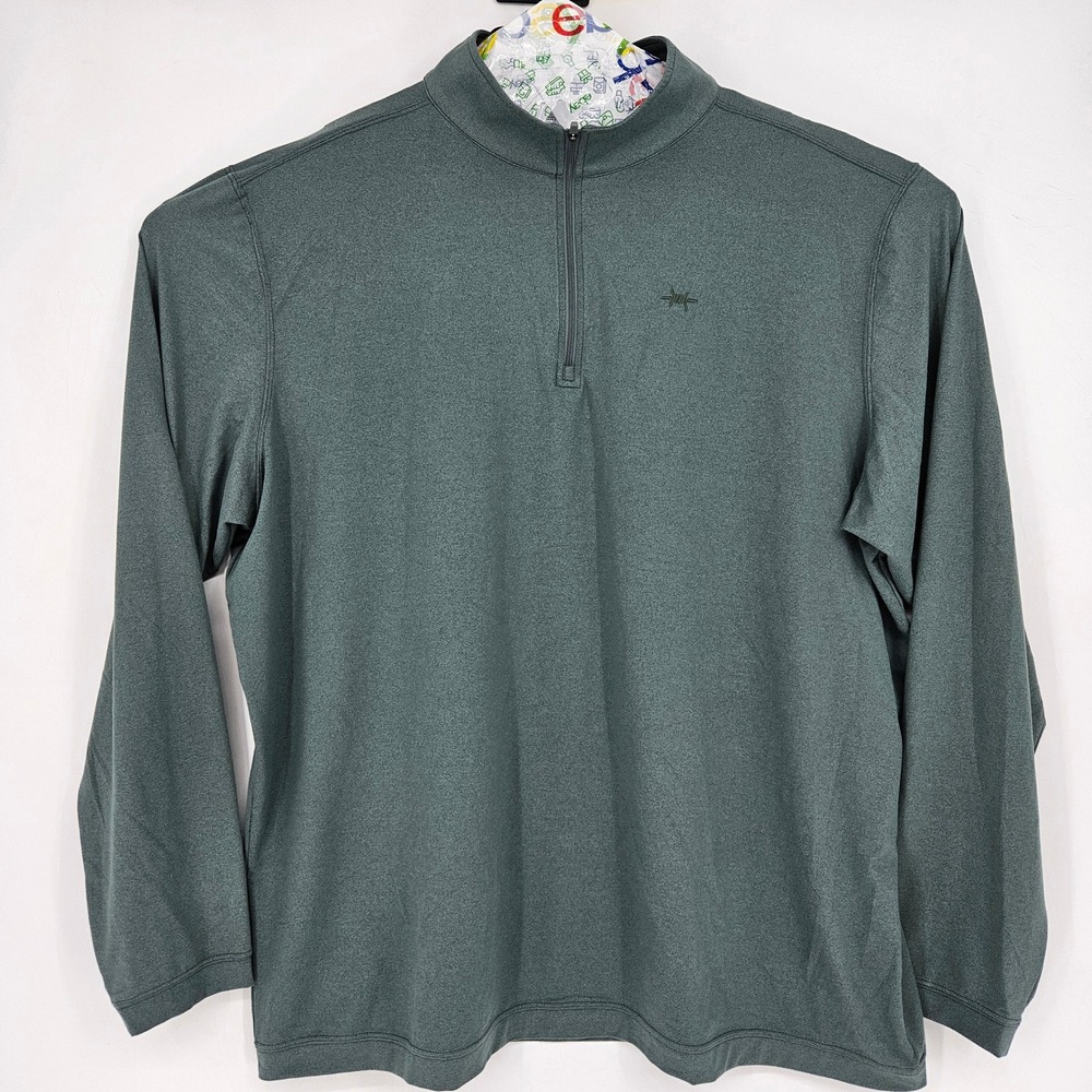 Texas Standard Shirt‎ Mens 3XL Performance Hybrid Quarter Zip Pullover Green